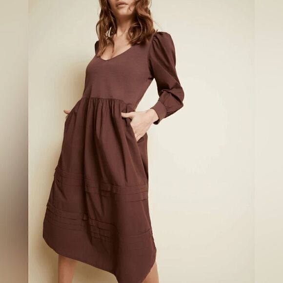 Nation LTD Mahal Dress In Pinot Noir Size Extra Small NWT - Picture 1 of 13
